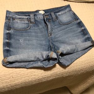 J.Crew Denim Rolled Cuff Shorts size 28